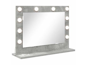 Miroir rectangulaire à fixer coloris gris <strong></strong>  <strong></strong> - 60 cm x 45 cm