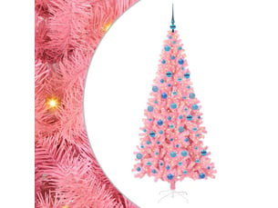 Sapin de noël, arbre de noël rose 180 cm pvc shl7767
