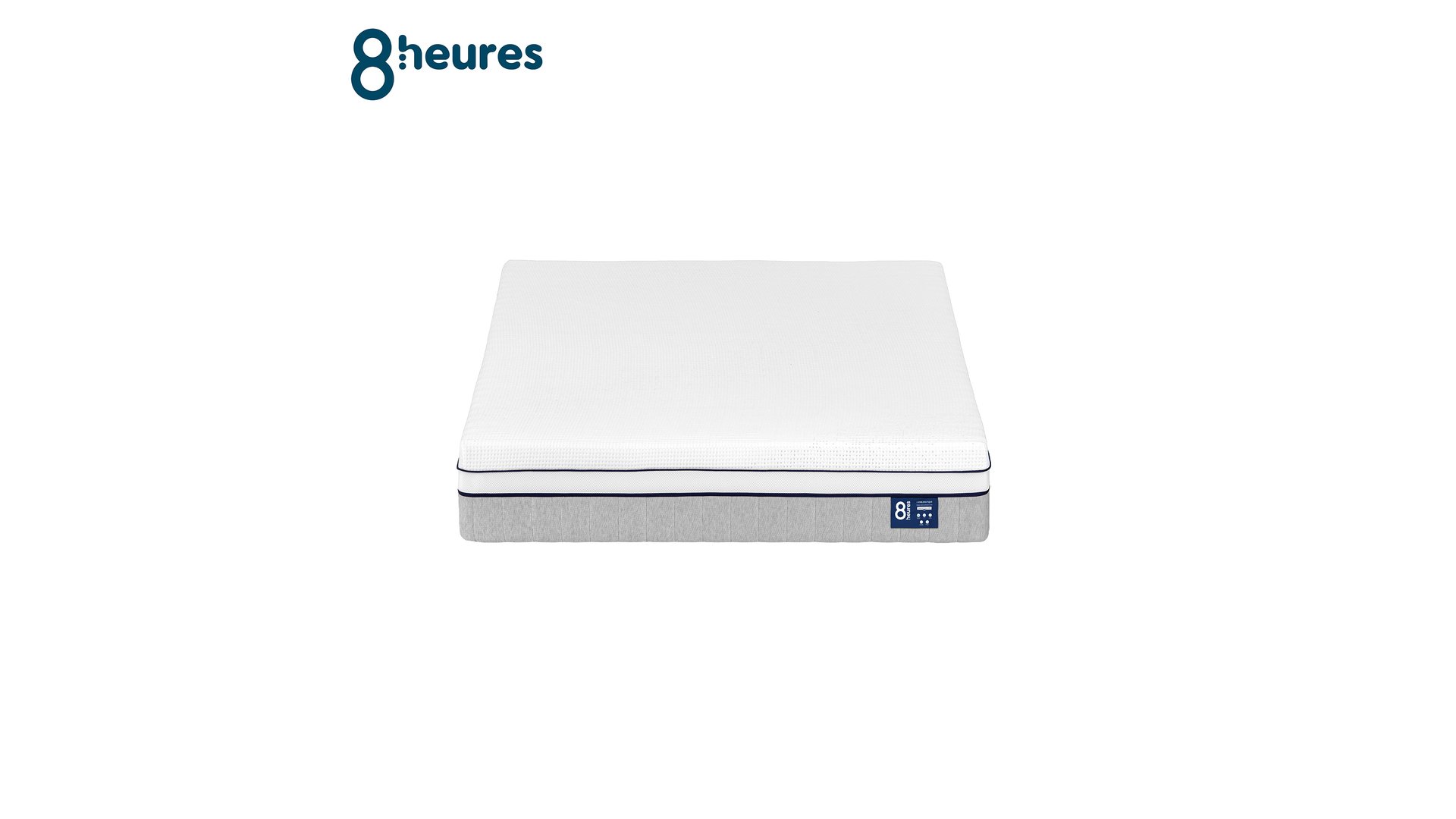 MATELAS RESSORTS + LATEX 140X190 CM 8 HEURES L'EMBLEMATIQUE