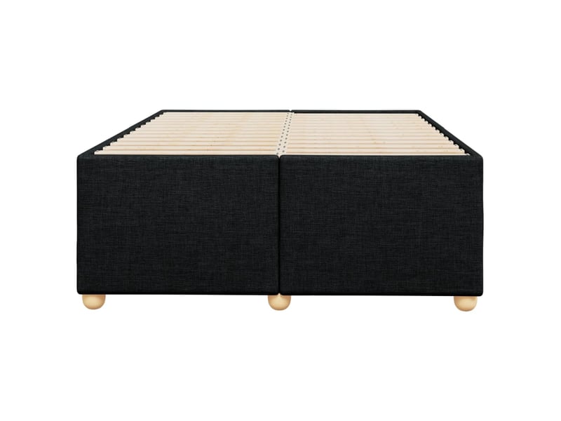  Lit double- lit adulte -  cadre de lit sans matelas noir 120x190 cm tissu  - Conforama C