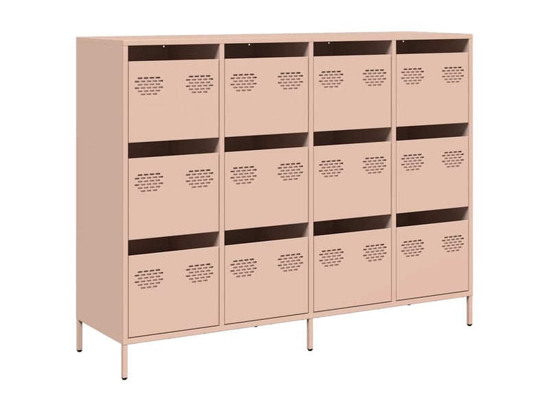  Buffet - bahut - meuble de rangement rose 135x39x103,5 cm acier laminé à froid  - Conforama A