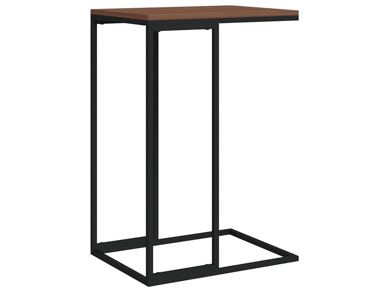  Table d'appoint | table basse noir 40x30x59 cm bois d'ingénierie  - Conforama A
