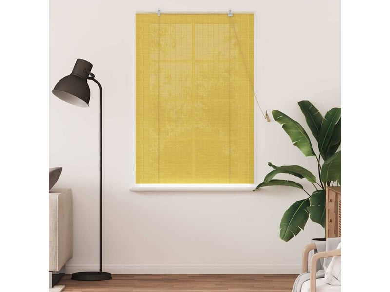  Store enrouleur, store à rouleau jaune 120 x 160 cm bambou cf45268  - Conforama C