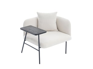 Fauteuil fixe  <strong></strong> Tissu beige