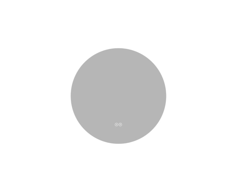  Miroir de salle de bain led rond 80 cm anti-buée réglable tactile W3700P464728 - Conforama A