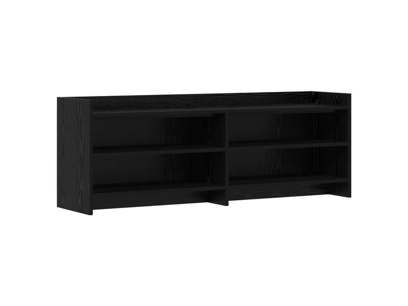  Meuble tv - banc tv - meuble de rangement 135 x 33 x 47 cm chêne noir bois d'ingénierie  - Conforama A