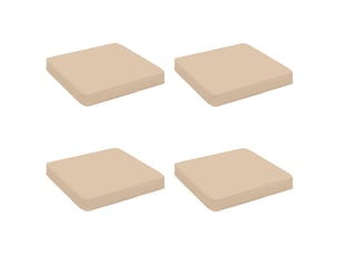 Lot de 4 coussins de siège, coussins d'assise vught 100 % polyester crème cf60715