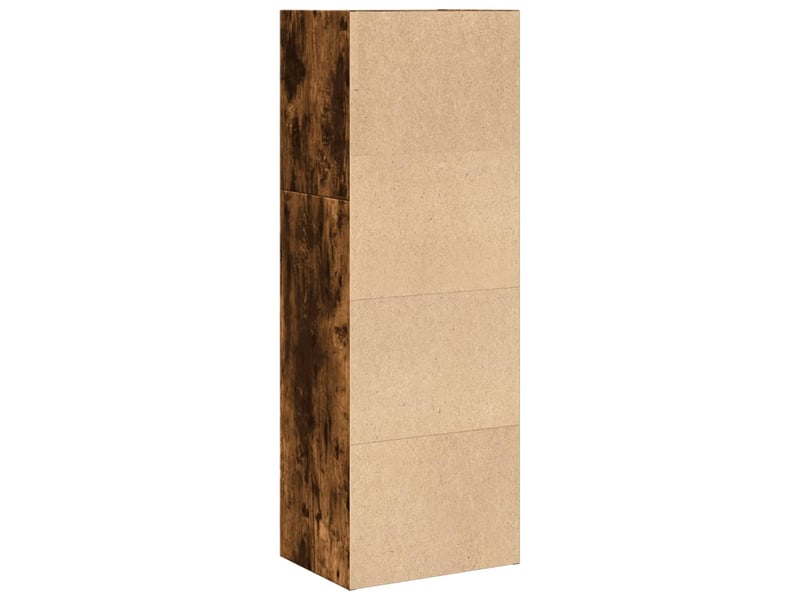  Bibliothèque, étagère de rangement chêne fumé 40x30x114 cm bois d'ingénierie  - Conforama E