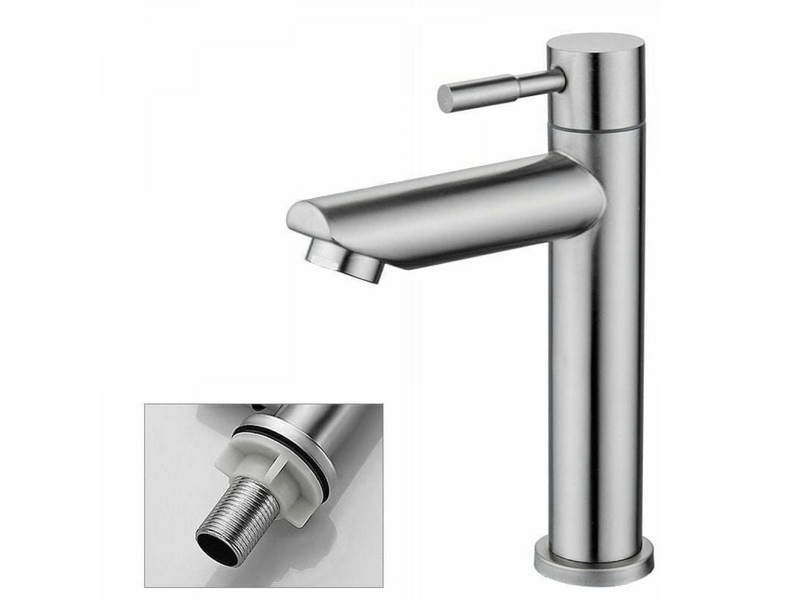  Robinets de salle de bain robinets d'évier d'eau froide uniquement amovibles le netage ou le remplacement  - Conforama A