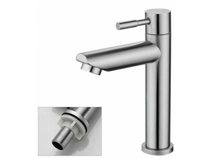 Robinets de salle de bain robinets d'évier d'eau froide uniquement amovibles le netage ou le remplacement