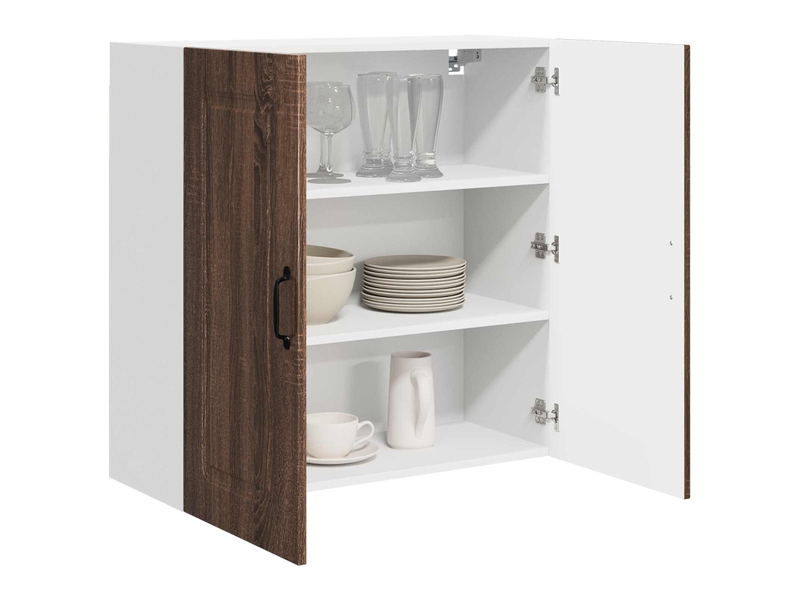  Meuble mural de cuisine | armoire de cuisine chêne brun 80x31x80cm shl3757  - Conforama C