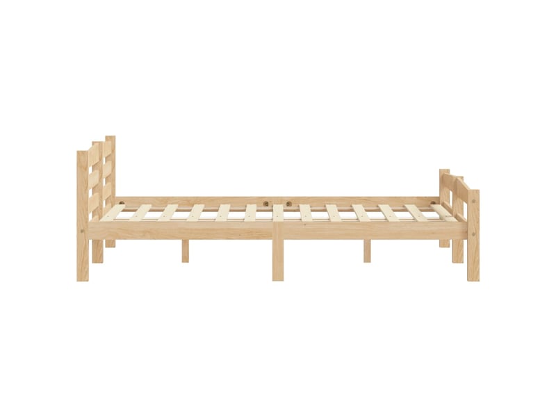  Lit double- lit adulte -  cadre de lit sans matelas bois massif de pin 200x200 cm  - Conforama D