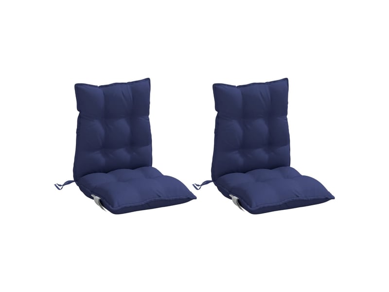  Lot de 2 coussins d'extérieur, coussins de chaise bleu marine 100 x 50 x 7 cm cf56389  - Conforama C