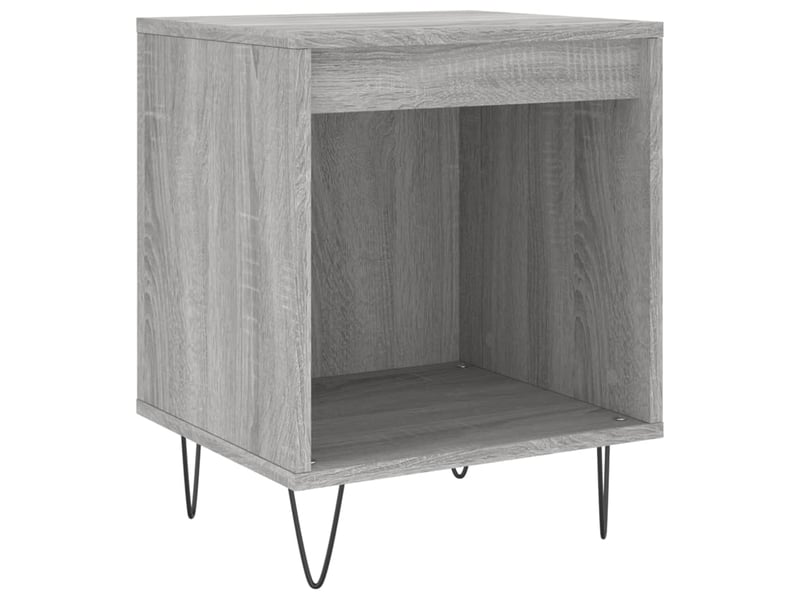  Table de chevet - cabinet de chevet - table de nuit sonoma gris 40x35x50 cm bois d’ingénierie  - Conforama A