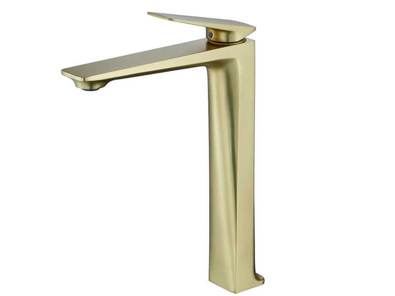  Robinet lavabo surélevé doré brossé — hudor  - Conforama A