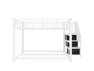 Lit superposé 140x200 cm MAISONORA coloris blanc