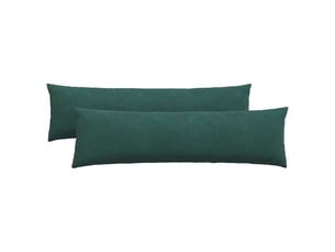 Lot de 2 coussins de canapé, coussins décoratifs vert foncé 145 x 40 cm cf59180
