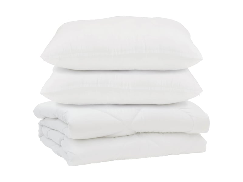  Couette avec oreiller 3 pièces - duvet blanc microfibre  - Conforama A