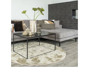 Chic-table basse noire 90x60 cm