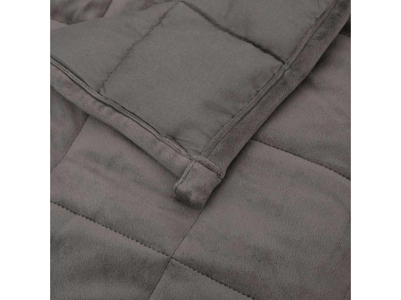 Couverture lestée adulte gris 220x260 cm 15 kg tissu shl79247 - Conforama E