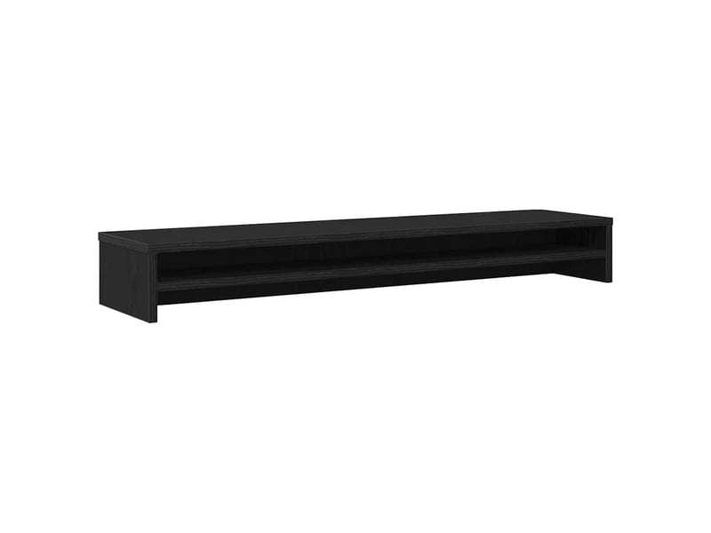  Meuble tv - support d'écran en chêne noir 100 x 24 x 13 cm bois d'ingénierie  - Conforama A