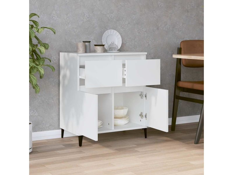  Buffet - bahut - meuble de rangement blanc 60x35x70 cm bois d'ingénierie  - Conforama C