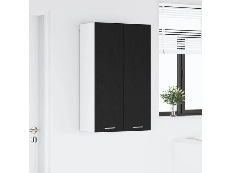  Meuble de rangement, armoire suspendue chêne noir 60x31x100cm bois d'ingénierie shl4476  - Conforama D