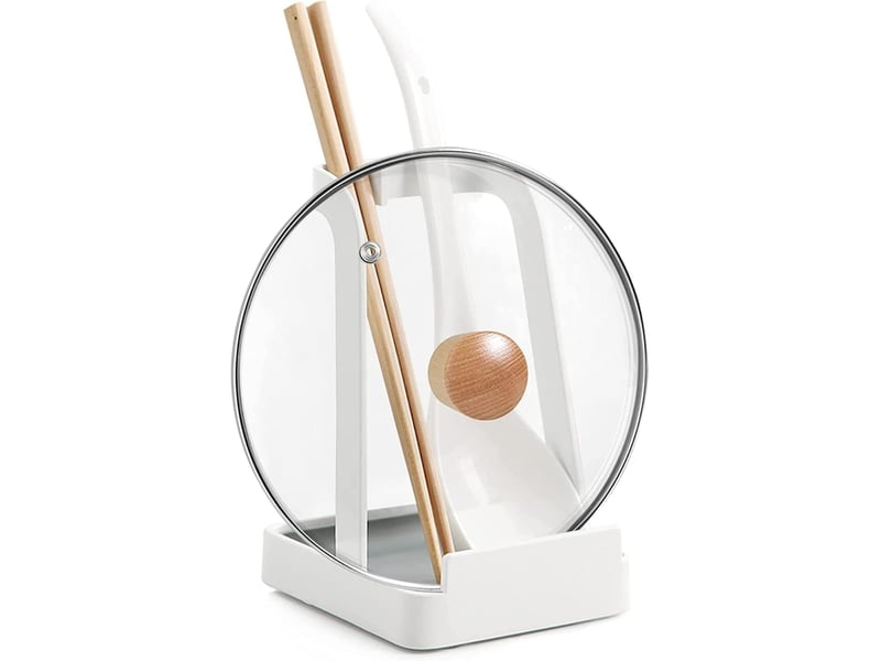 (blanc) support multifonctionnel pour couvercles de casseroles et cuillères de cuisine - acier - pour couvercles de casseroles, cuillères de cuisine - Conforama A