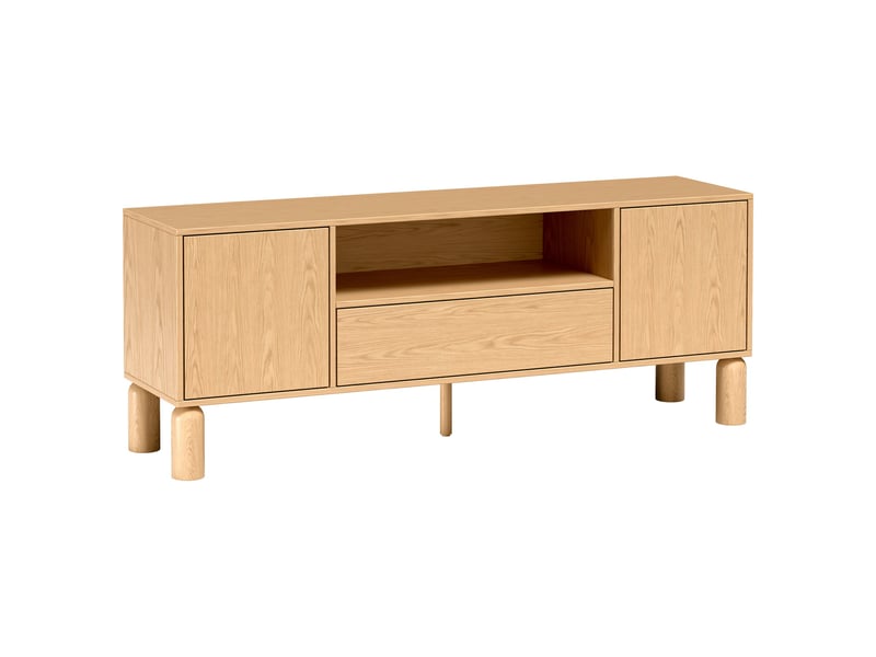  Selsey sanden - meuble tv - 160 cm - chêne bookmatch Sanden - Conforama A