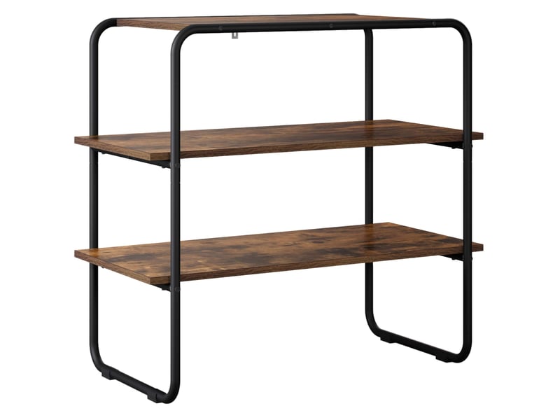  Vidaxl table console chêne fumé 80 x 41 x 75 cm bois d'ingénierie  - Conforama D