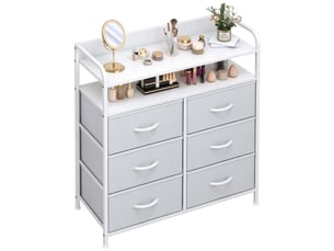 Chiffonnier <strong>GENERIC HOME</strong> <strong></strong> coloris blanc largeur 83 cm hauteur 97 cm