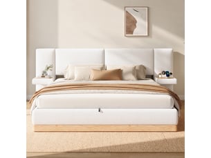 Lit coffre 180x200 cm    coloris blanc