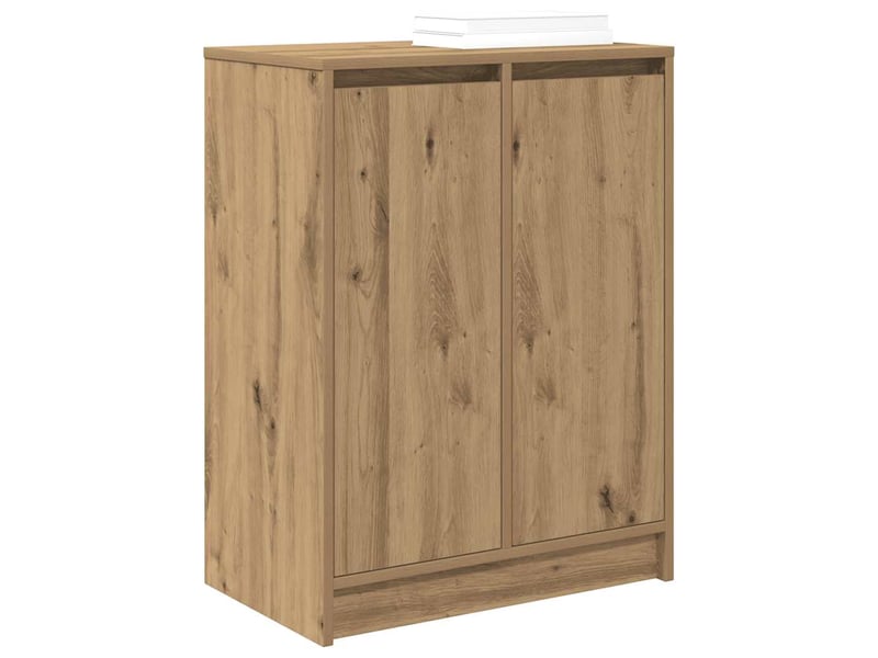  Meuble à chaussures, armoire à chaussures chêne artisanal 57x34x76 cm bois ingénierie  - Conforama D