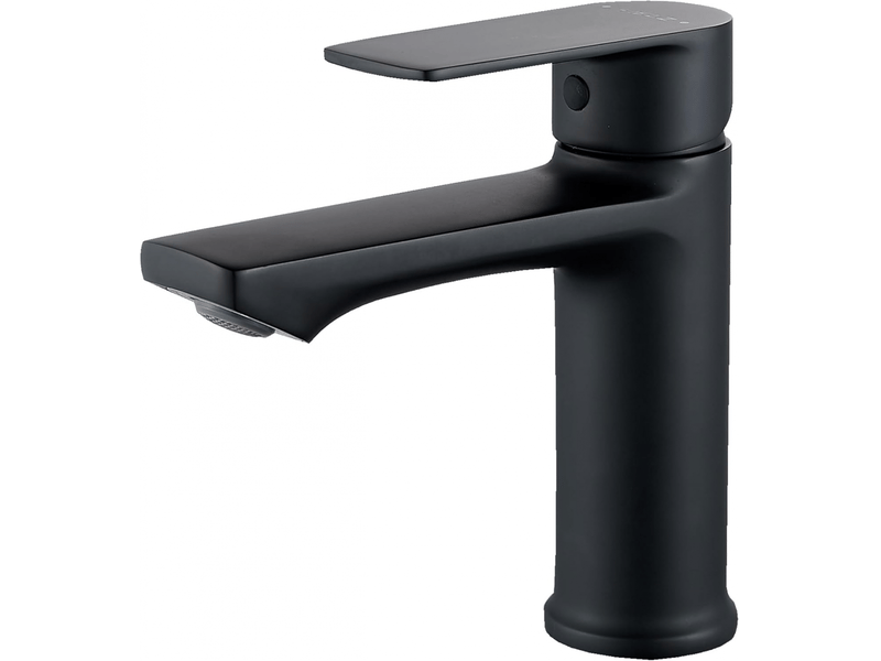  Robinet de lavabo noir mitigeur salle de bain monotrou mélangeur l'eau chaude et froide pour salle de bain en acier inox PB50240 - Conforama A