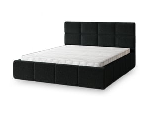 Lit coffre 140x200 cm <strong>MASSENO</strong>  <strong></strong> coloris noir