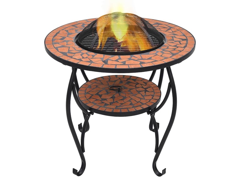  Table de foyer mosaïque terre cuite 68 cm céramique  - Conforama B
