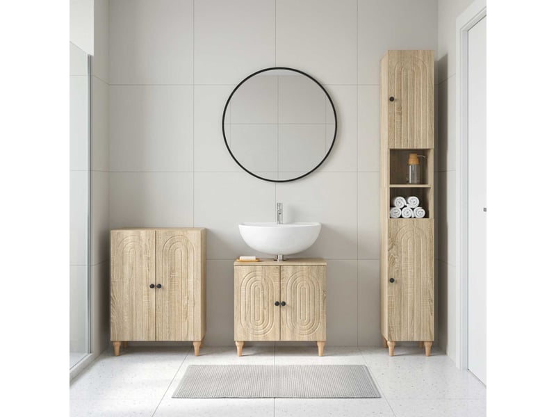  Ensemble de meuble de salle de bain 3 pièces alkmaar cf63274  - Conforama B