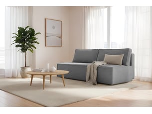 Canapé luna avec fonction couchage, couleur gris graphite