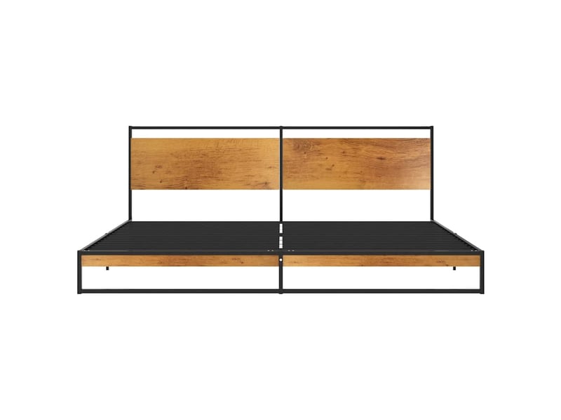  Lit adulte, lit double, cadre de lit sans matelas métal 200x200cm cf15101  - Conforama D