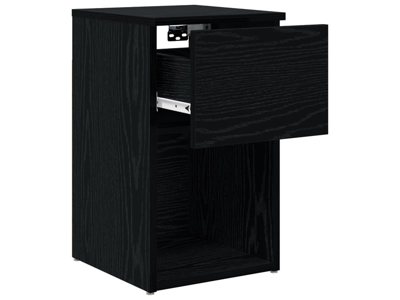  Table de chevet - table de lit 2 pièces chêne noir 29 x 31,5 x 49 cm  - Conforama E
