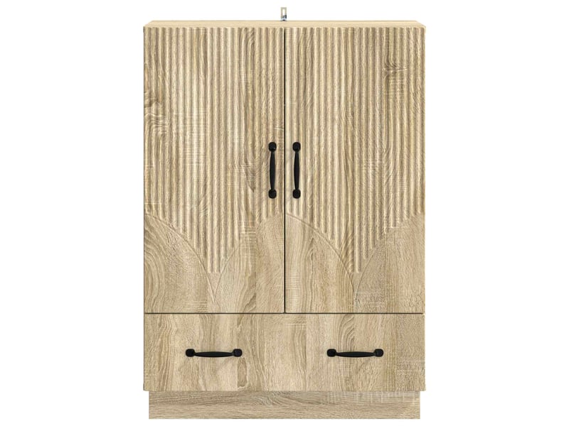  Buffet - bahut - meuble de rangement chêne sonoma 66 x 34,5 x 92 cm bois d'ingénierie  - Conforama E