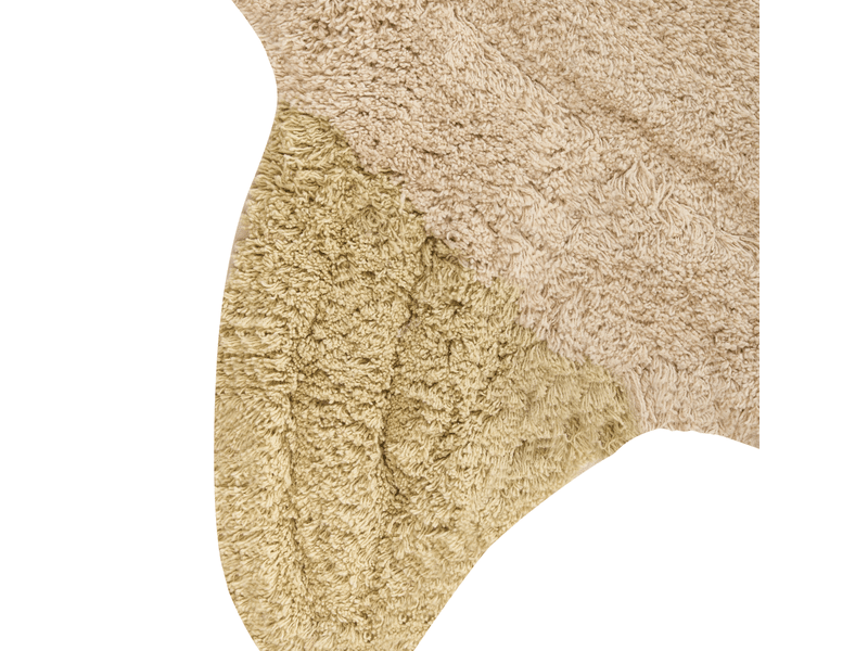 Tapis enfant tortie beige 110 x 130 cm coton - Conforama E