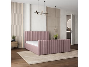 Lit coffre 180x200 cm <strong>MASSENO</strong>  <strong></strong> coloris rose