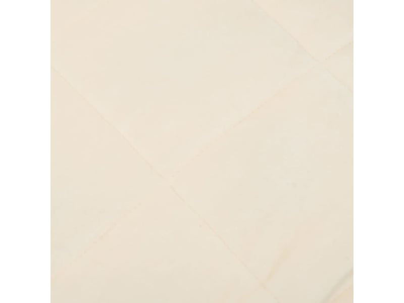  Couverture lestée adulte crème clair 140x200 cm 10 kg tissu shl23949  - Conforama D