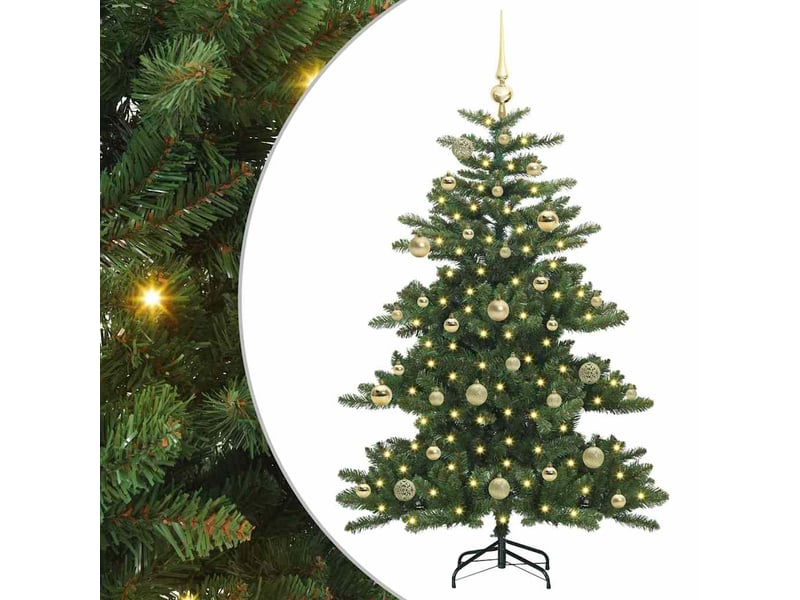  Sapin de noël artificiel, arbre de noël à branches articulées vert 150 cm shl9933  - Conforama A