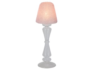 Photophore lampe en verre silje 31cm rose