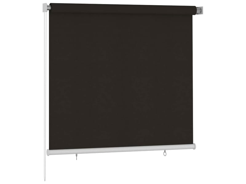  Store enrouleur, store roulant d'extérieur 165 (l) x 140 (h) cm hdpe marron cf47355  - Conforama A