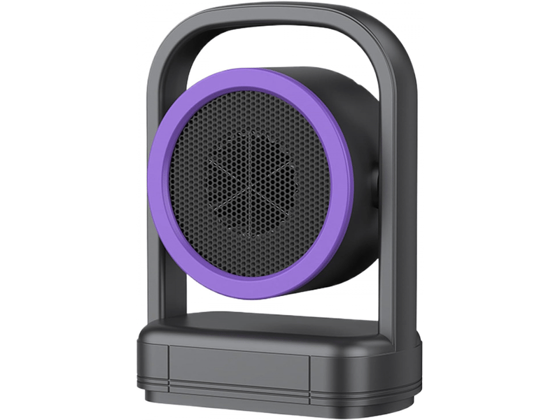 Mini chauffage électrique 500w réfeuilleur intérieur portable hiver accessory bureau chambre de salle de bain garage cavana table, violet - Conforama A