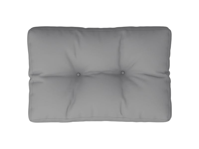  Coussin de palette, coussin de chaise, coussin de canapé gris 50x40x12 cm tissu cf55347  - Conforama A