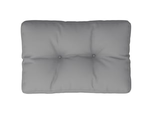 Coussin de palette, coussin de chaise, coussin de canapé gris 50x40x12 cm tissu cf55347